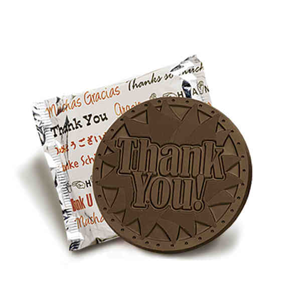 Picture of Chocolate Chocolate 320400 Thank You Sugar Cookie-Dark - Pack of 50