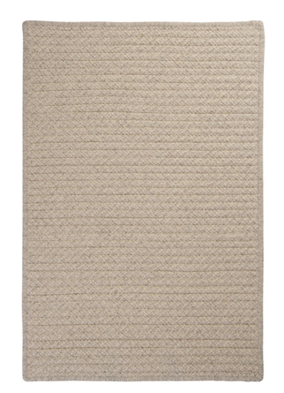 Picture of Colonial Mills Rug HD31R120X120S Natural Wool Houndstooth - Cream 10 in. square Braided Rug
