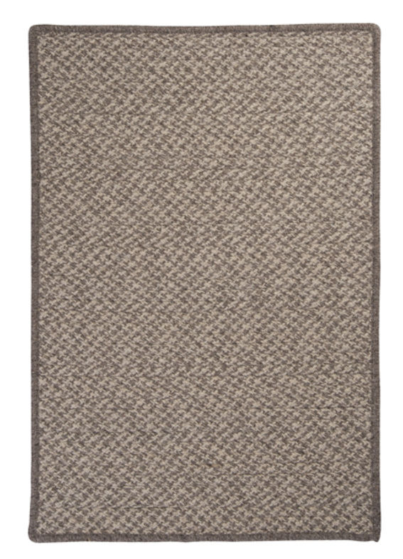Picture of Colonial Mills Rug HD32R036X060S Natural Wool Houndstooth - Latte 3 in. x 5 in. Braided Rug