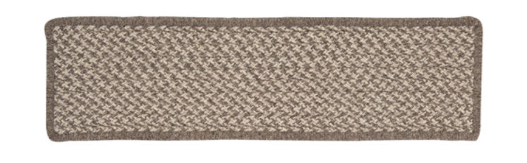 Picture of Colonial Mills HD32A008X028S Natural Wool Houndstooth - Latte Stair Tread -set 13 Rug