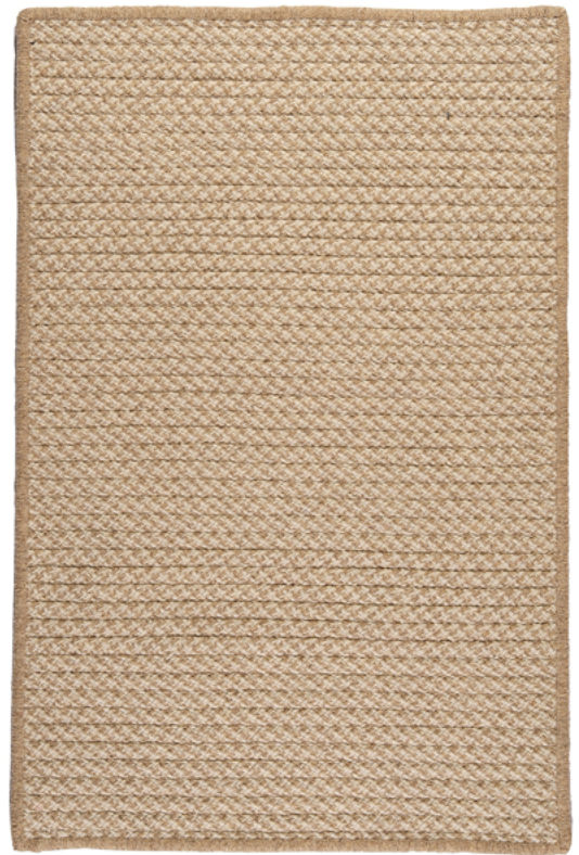 Picture of Colonial Mills Rug HD33R024X036S Natural Wool Houndstooth - Tea 2 in. x 3 in. Braided Rug