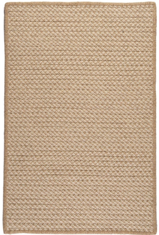 Picture of Colonial Mills Rug HD33R024X120S Natural Wool Houndstooth - Tea 2 in. x 10 in. Braided Rug