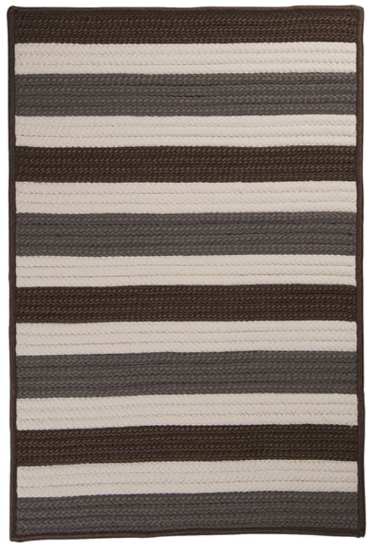 Rug PO19R024X120S Portico - Stone 2 in. x 10 in. Braided Rug -  Colonial Mills