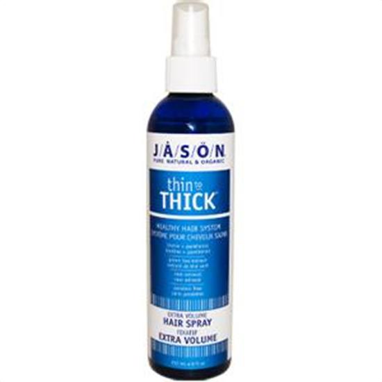 Picture of Jason Natural Cosmetics Hair Care Thin-to-Thick Body Building Hair Spray 8 fl. oz. Thin-to-Thick Hair &amp; Scalp Therapy System 207502