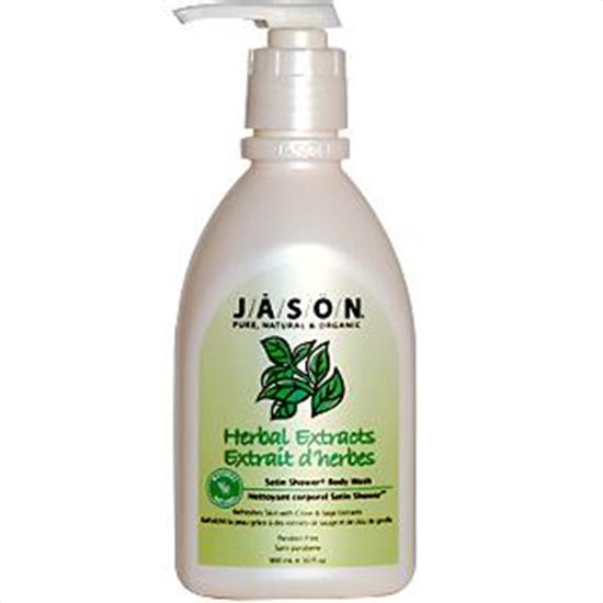 Picture of Jason Natural Cosmetics Herbal Extracts Satin Shower Body Washes 30 fl. oz. 215589