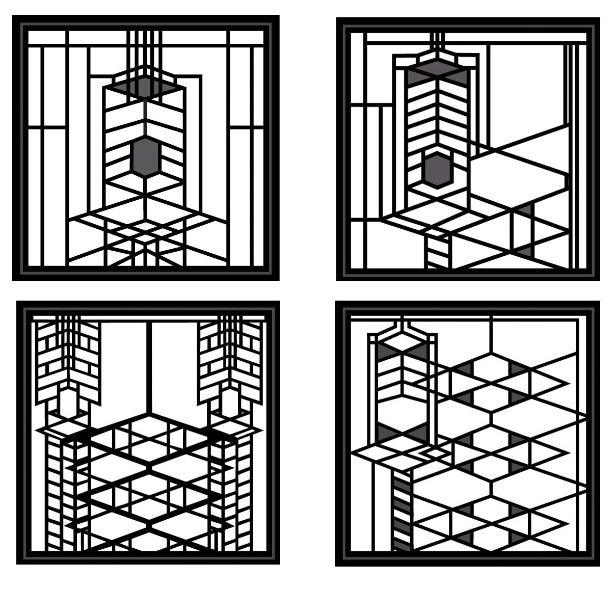 Hindostone Products Coasterstone Fwas700 Frank Lloyd Wright Robie Hindostone Products Coasterstone Fwas700 Frank Lloyd Wright Robie House Metal Insert Absorbent Coasters
