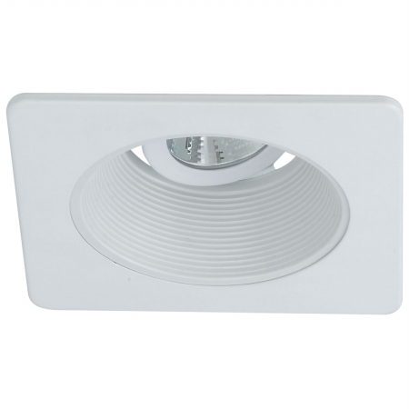 Picture of Nora Lighting NL-4810WW 4 in. Stepped White Baffle with White Square Trim