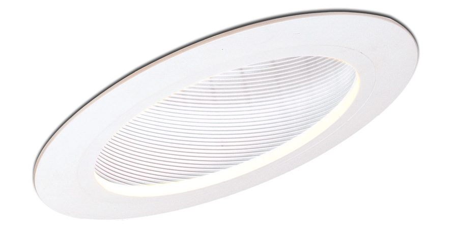 Nora Lighting NTP-614W 6 in.-SLOPED-STEPPED BAF.-W-W RIN
