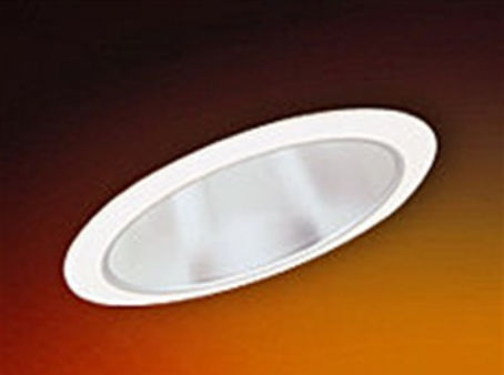 Nora Lighting NTS-615W 6 in.-SLOPED-REF.-WHITE-WHITE RIN