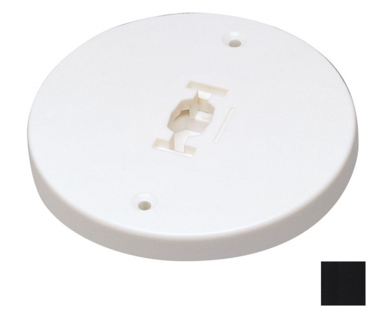 Nora Lighting  Round Mono Point Line Volt Black