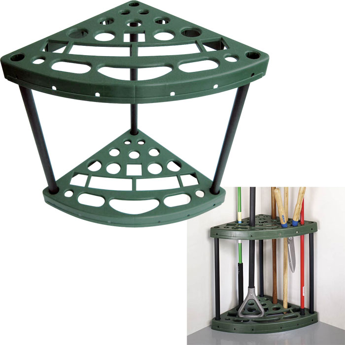 Picture of  Trademark HomeT Yard Tool Corner Storage Rack