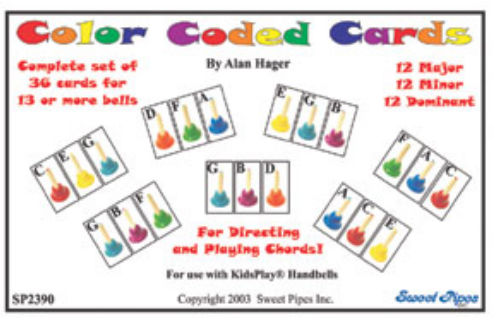 Picture of Rhythm Band Instruments SP2390 Handbell Cards-36 Chords-20 Notes
