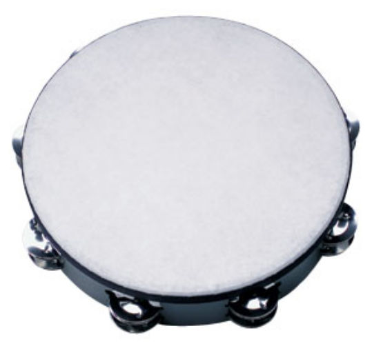 8 Double Jingle Poly Head Tambourine