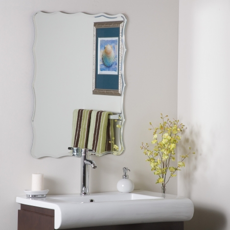 Picture of Decor Wonderland SSM1058 Frameless Ridge Mirror