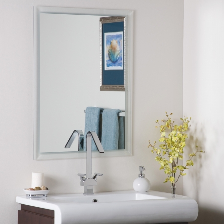 SSM25 Frameless Etch Border Mirror