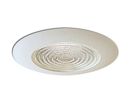 Nora Lighting 6 in.-SHOWER TRIM-FRESNEL-WHITE