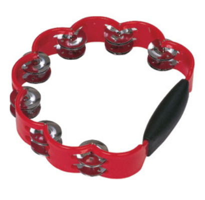 Peacock Tambourine Red