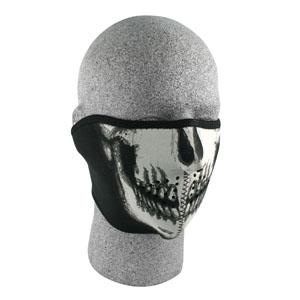 Picture of Balboa WNFM002HG Neoprene half Face Mask  Glow in the Dark  Skull Face