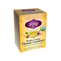 Picture of Yogi Tea Herbal Teas Honey Lemon Throat Comfort Certified Organic 16 tea bags 218626