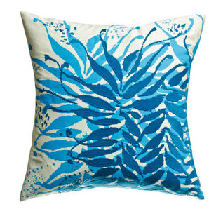 Picture of KOKO Company 91939 Water 18 in. x 18 in. Pillow - Blue-Mustard