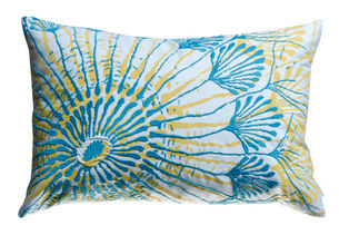 Picture of KOKO Company 91940 Water 13 in. x 20 in. Pillow - Blue-Mustard