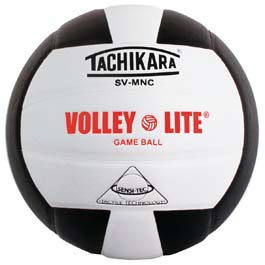 Picture of Tachikara SVMNC.BKW Volley-Lite Game Ball - Black-White