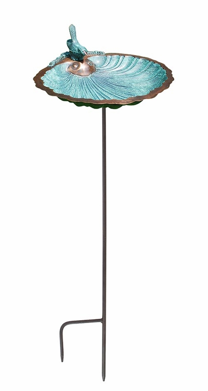 Picture of Achla BBM-01-S Scallop Shell Birdbath with stand