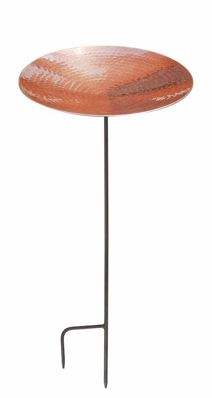 Picture of Achla PCB-01-S Polished Copper Birdbath with stand