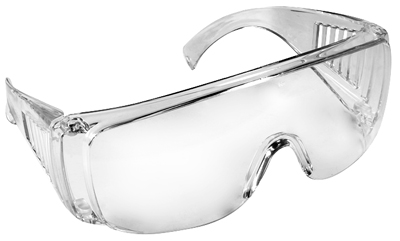 Rad-CV0010clear  Coveralls Safety Glasses  Clear