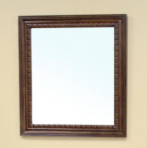 Picture of Bellaterra Home 203045-MIRROR Solid wood frame mirror-Medium Walnut