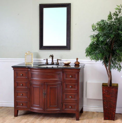 48 in Single sink vanity-wood-Light Walnut -  ComfortCorrect, CO190116