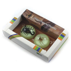 Picture of Ed Speldy East MT3801 2PC Magnet set with Real Scorpion and Spider in Acrylic
