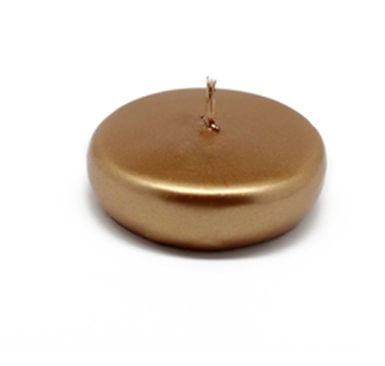 Picture of Zest Candle CFZ-099 2 1-4 in. Metallic Bronze Gold Floating Candles -24pc-Box