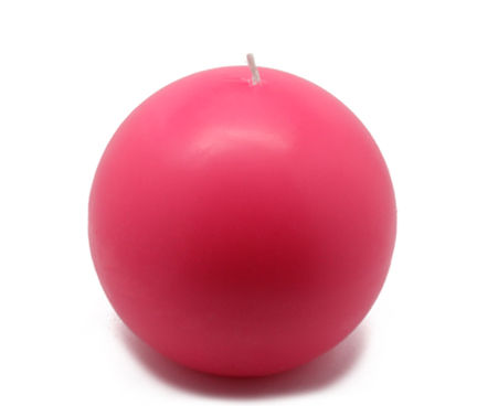 Picture of Zest Candle CBZ-027 4 in. Hot Pink Ball Candles -2pc-Box