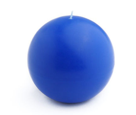 Picture of Zest Candle CBZ-031 4 in. Blue Ball Candles -2pc-Box
