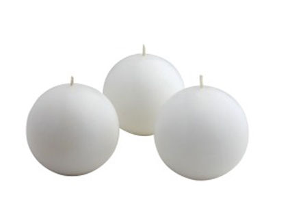Picture of Zest Candle CBZ-040 2 in. White Citronella Ball Candles -12pc-Box