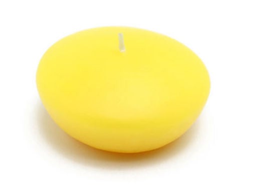 Picture of Zest Candle CFZ-049 3 in. Yellow Floating Candles -12pc-Box