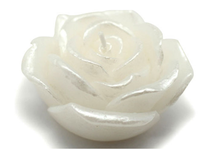 Picture of Zest Candle CFZ-067 3 in. White Rose Floating Candles -12pc-Box