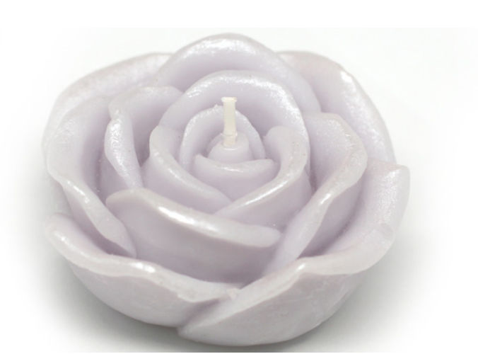 Picture of Zest Candle CFZ-073 3 in. Purple Rose Floating Candles -12pc-Box