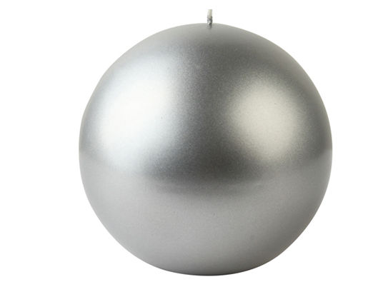 Picture of Zest Candle CBZ-415 4 in. Metallic Silver Ball Candles -2pc-Box