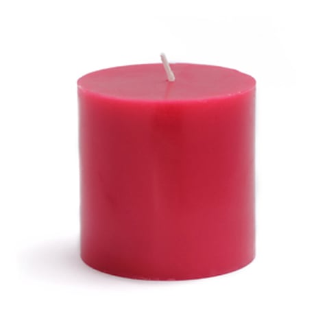 Picture of Zest Candle CPZ-076-12 3 x 3 in. Red Pillar Candles -12pcs-Case- Bulk