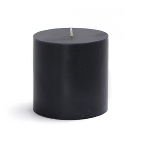 Picture of Zest Candle CPZ-081-12 3 x 3 in. Black Pillar Candles -12pcs-Case- Bulk