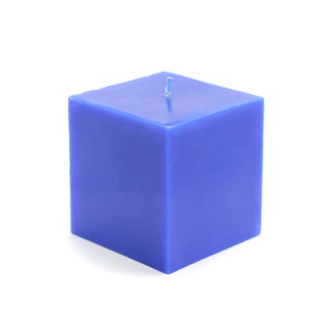 Picture of Zest Candle CPZ-134-12 3 x 3 in. Blue Square Pillar Candles -12pcs-Case- Bulk