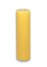 CPC-002-24 Yellow Citronella Pillar Candle - Bulk - 24pcs-Case