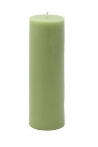 Picture of Zest Candle CPZ-118-24 2 x 6 in. Sage Green Pillar Candle -24pcs-Case - Bulk