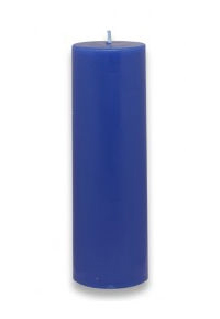 Picture of Zest Candle CPZ-121-24 2 x 6 in. Blue Pillar Candle -24pcs-Case - Bulk