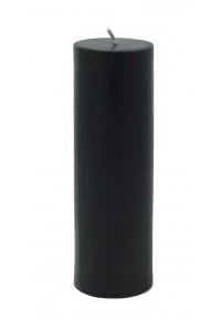 Picture of Zest Candle CPZ-122-24 2 x 6 in. Black Pillar Candle -24pcs-Case - Bulk