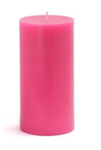 Picture of Zest Candle CPZ-084-12 3 x 6 in. Hot Pink Pillar Candles-12pcs-Case - Bulk