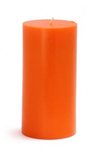 Picture of Zest Candle CPZ-086-12 3 x 6 in. Orange Pillar Candles-12pcs-Case - Bulk