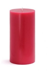 Picture of Zest Candle CPZ-087-12 3 x 6 in. Red Pillar Candles-12pcs-Case - Bulk
